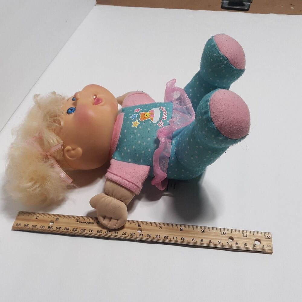 Cabbage Patch Kids Doll 2011 Sittin Pretty Lil Dreamer Blonde Blue Eyes Soft - Picture 9 of 11